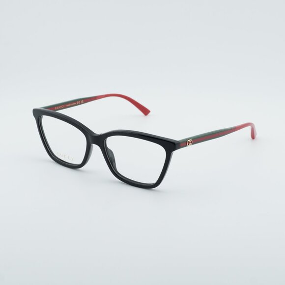 Gucci GG1989O 001 Square Eyeglasses - Black 56mm